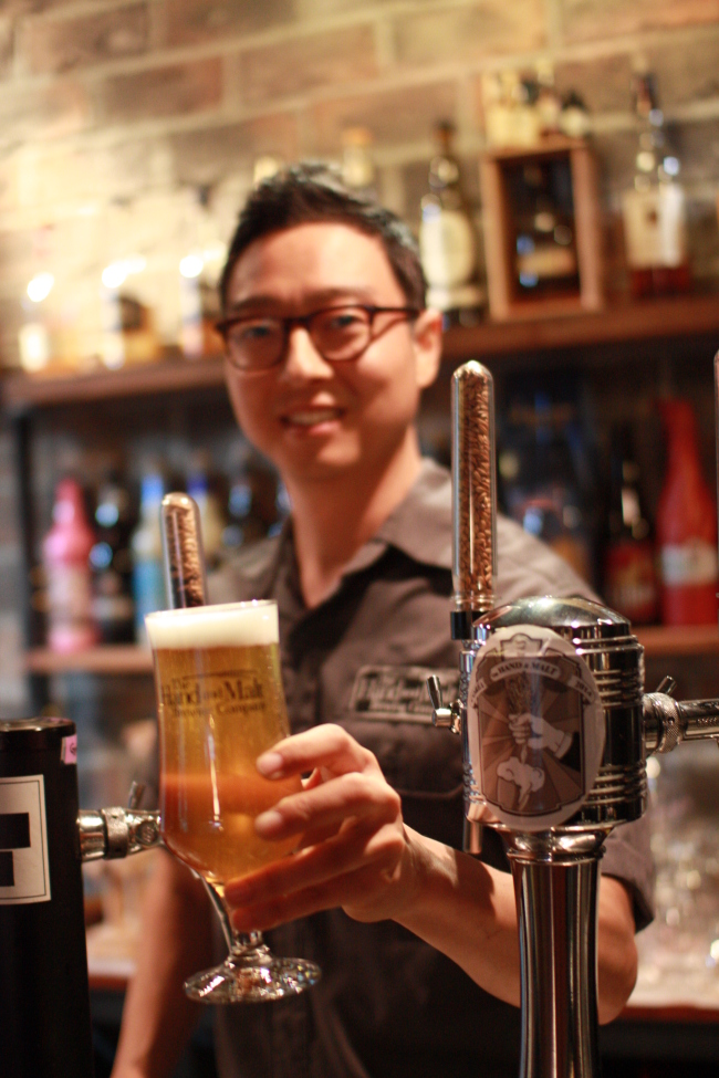 Brian Do, the operator of the Hand and Malt Brewing Company
(Kim Young-won/The Korea Herald)