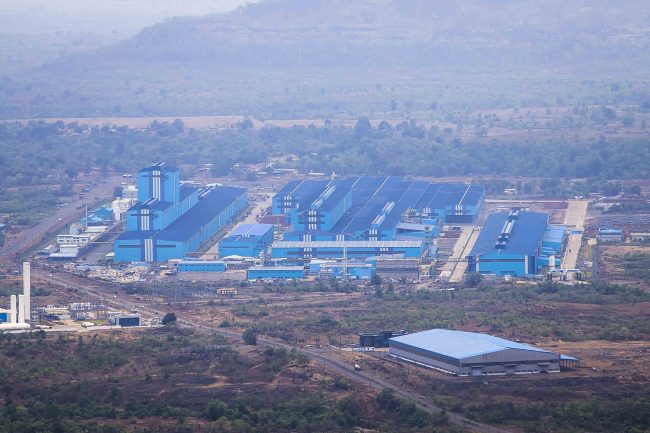 The continuous galvanizing line facility run by POSCO Maharashtra, POSCO’s Indian unit. POSCO
The continuous galvanizing line facility run by POSCO Maharashtra, POSCO’s Indian unit. POSCO