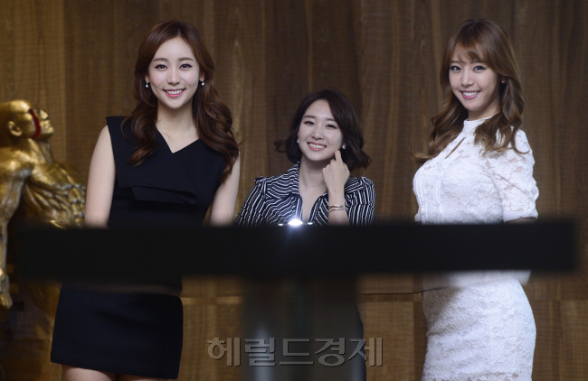 박지영 배지현 김선신 MBC SPORTS+ 아나운서. 박해묵 기자/mook@heraldcorp.com