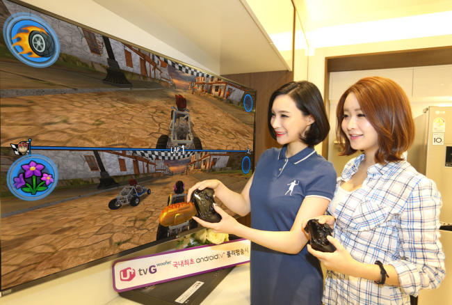 LG Uplus released an Android IPTV loaded with the latest version of the operating system “Lollipop” on Thursday.    LG Uplus