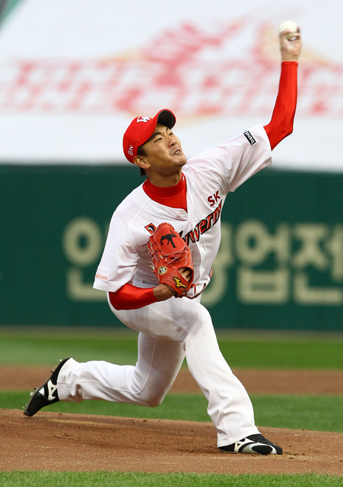5연패의 사슬을 끊어야할 김광현 ⓒSK 와이번스