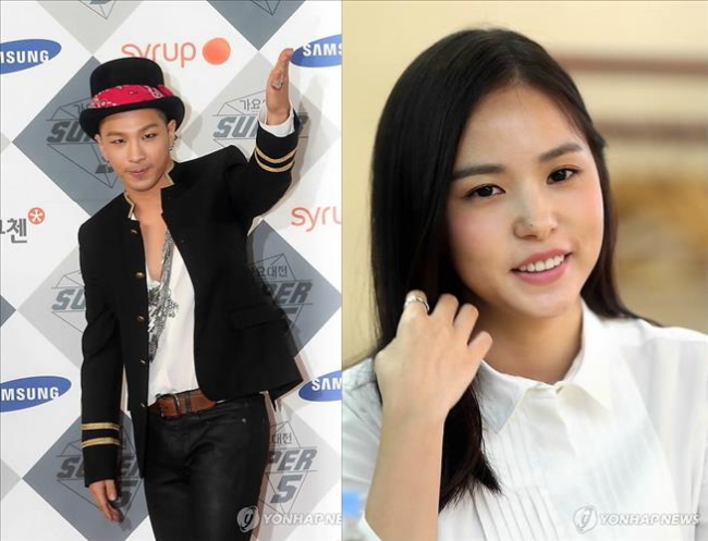 Taeyang and Min Hyo-rin