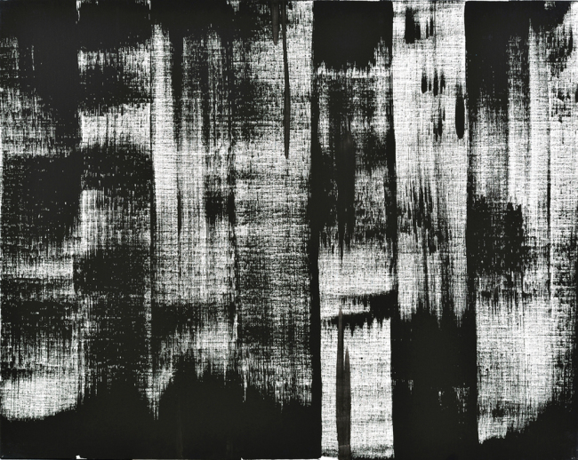 전습법 No.1, 캔버스에 검은색 젯소, 91x73㎝, 2015 [사진제공=UNC갤러리]