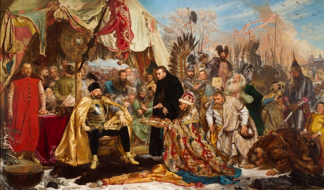 “Stefan Batory at Pskov,” 1870-1872 by Jan Matejko.    The Royal Castle in Warsaw