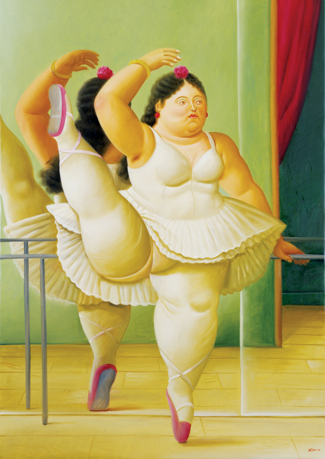 페르난도 보테로‘ 발레 바의 무용수(2001)’