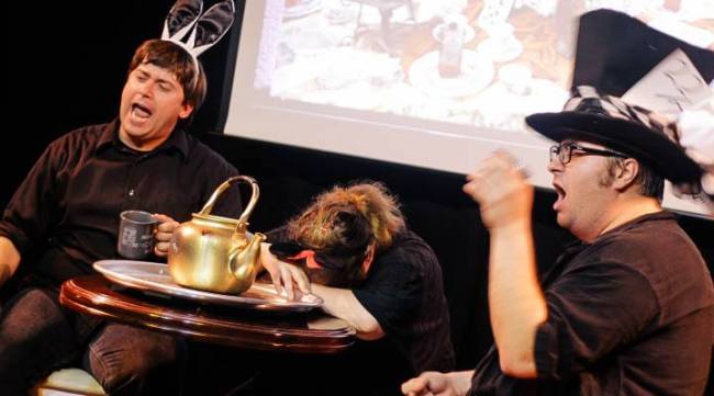 A scene from Industrial Theater Troupe’s performance of 30 plays in 60 minutes last year.   Wynsum Foreman