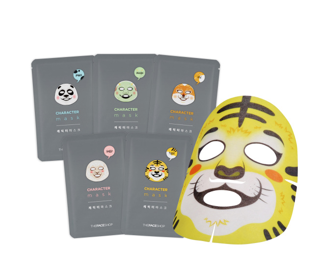 The Face Shop’s character mask sheets