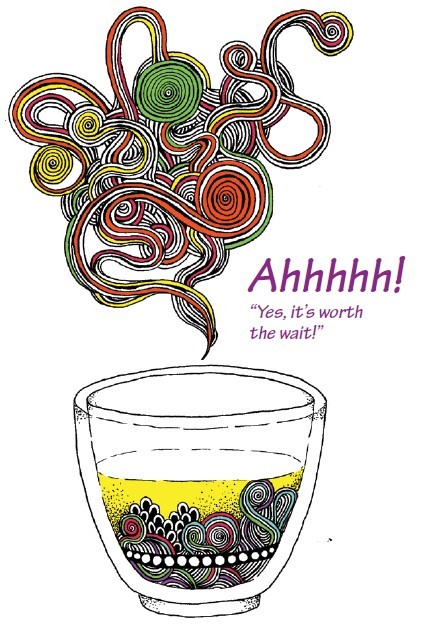 A page from “Worth the Wait,” with illustrations by Sol Lee