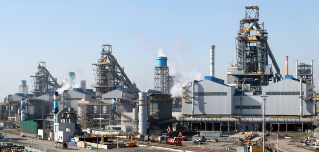 Hyundai Steel’s plant facilities in Dangjin, South Chungcheong Province    Hyundai Steel
Hyundai Steel’s plant facilities in Dangjin, South Chungcheong Province.    Hyundai Steel