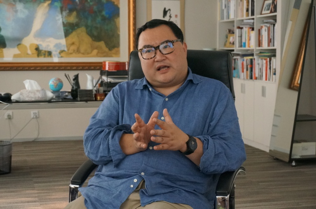 Content Media’s China unit chairman Bruno Wu.    Seoul IR