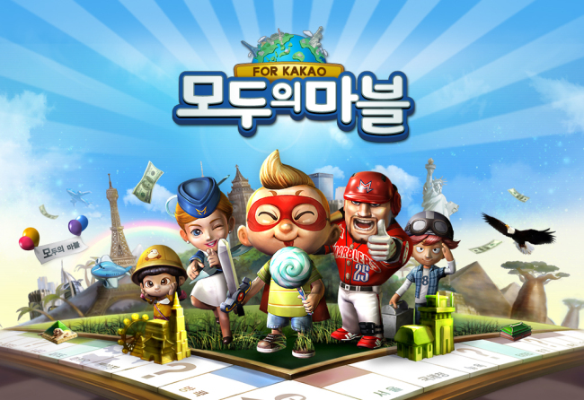 넷마블게임즈의 모바일 캐주얼 보드게임 ‘모두의마블’은 대표적인 세대공감형 게임으로 꼽힌다. 국내는 물론 중국, 일본, 대만, 태국, 인도네시아 등 해외에서도 큰 인기를 얻고 있으며, 전세계 누적 다운로드 1억 2천만 돌파, 2년간 전세계 누적 매출 4천억원을 기록했다(왼쪽). 넥슨은 매년 두 차례씩 열리는 온라인 물총쏘기 게임 ‘버블파이터’ 대회에 부모와 자녀가 함께 하는 가족부문 경기를 진행해왔다. 지난해 12월 열린 ‘버블파이터 제 6차 챔피언스컵’에서는 ‘섬말가족’ 팀의 윤희용 씨(47)가 아들과 함께 팀을 구성해 가족부 우승을 차지했다(오른쪽).