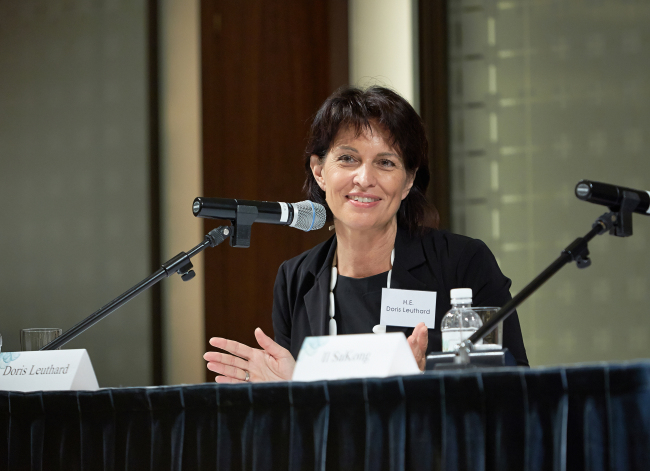Doris Leuthard, Switzerland’s minister of the environment, transport, energy and communications.   Swiss Embassy