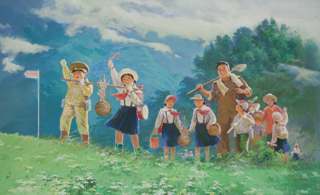 "Toward the Green Hill,” 1992, by Moon Hong-kyu and Ryeo Suk-hyun (Ronald de Groen Collection)