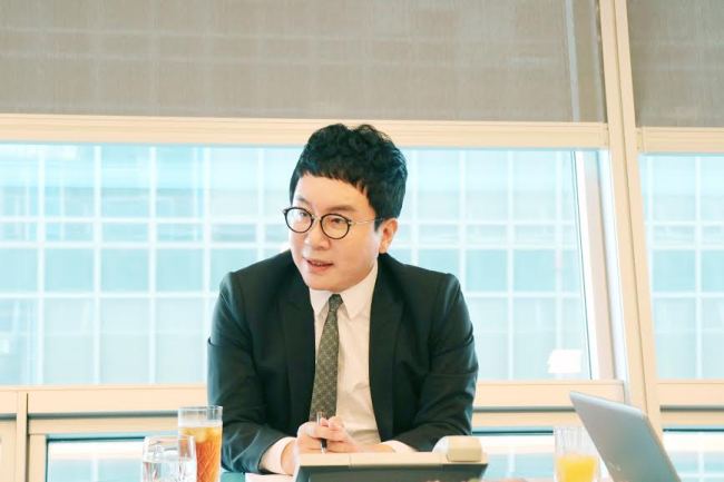 Choi Kyu-sun, chairman and CEO at Suncore, speaks to The Korea Herald on Wednesday at his office in downtown Seoul.