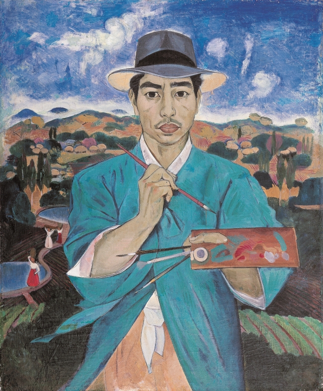 “Self-Portrait in Traditional Coat” by Lee Quede (MMCA)