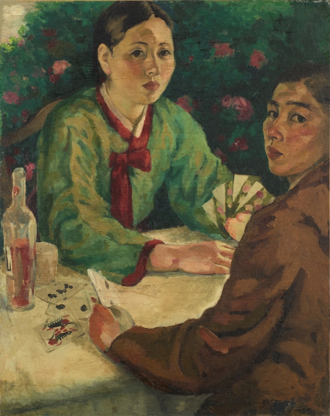 “Couple Playing Cards” by Lee Quede (MMCA)