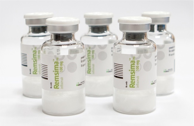 Celltrion’s biosimilar drug Remsima, a copy of Johnson & Johnson and Merck & Co.’s anti-inflammatory biologic drug Remicade. (Celltrion)