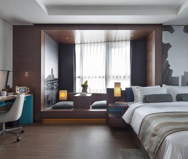 Interior view of one of the Citadines Haeundae Busan’s one-bedroom premier suites.   Ascott Limited Group