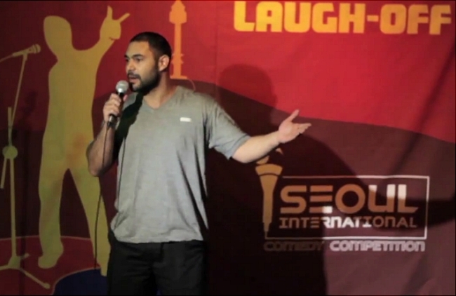 El Wassim performs one of his winning sets at last year's Seoul International Comedy Competition. (Chris Gilmore)