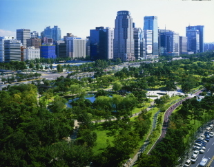 Yeouido Park in Seoul, an urban forest in Korea (KFS)