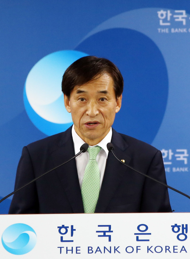Bank of Korea governor Lee Yu-yeol