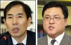 김수창(왼쪽)과 이정렬