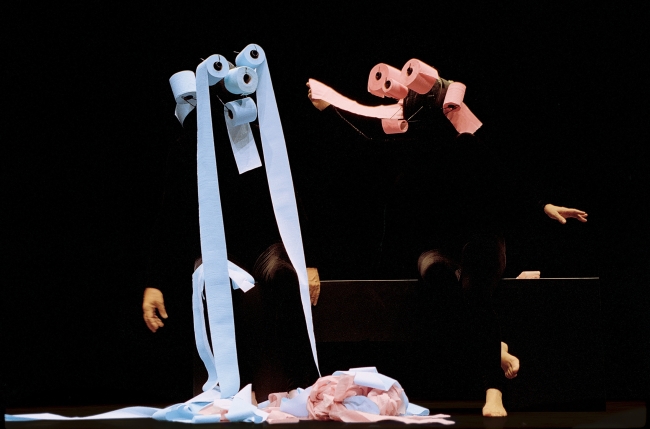A play by Mummenschanz.   Mummenschanz
A play by Mummenschanz.   Mummenschanz