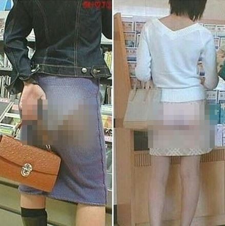 日 이런게 패션?…엉덩이 훤히 비치는 ‘투명’ 스커트