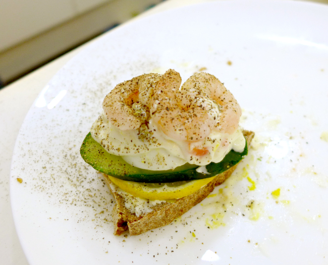 A smorrebrod Danish open sandwich.   Joel Lee/The Korea Herald