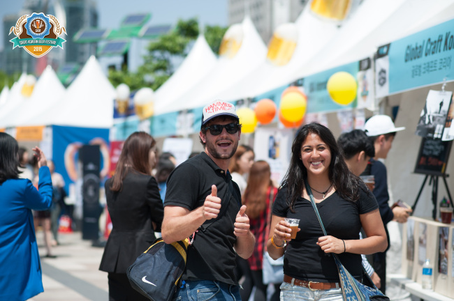 The Great Korean Beer Festival will hold two events this month in Seoul's Samseong-dong and Itaewon. (Great Korea Beer Festival)