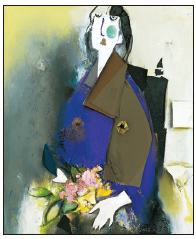 문학진, 소녀, Oil and paper on canvas, 72.7
×60.6㎝, 2013 [사진제공=현대화랑]