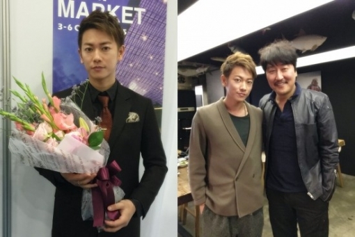 日 배우 사토 타케루 송강호와 인증샷 “평소 존경하는 배우, 실제로 ...