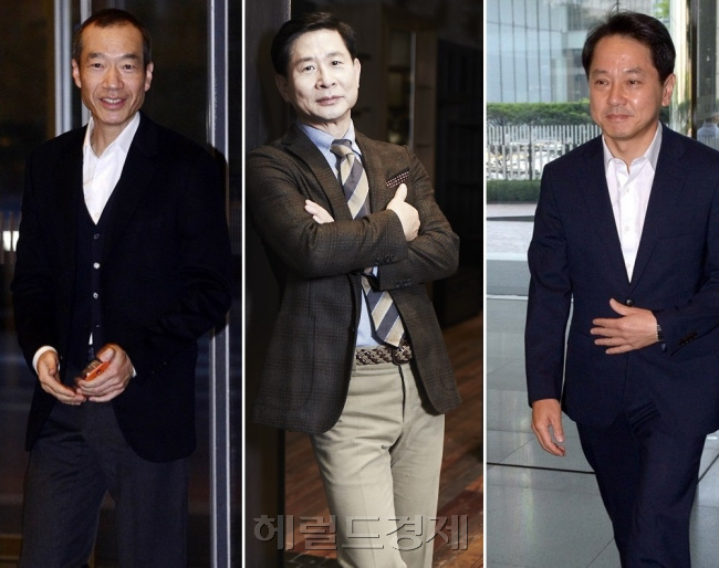 사진 왼쪽부터 최치훈 삼성물산 사장, 윤주화 삼성물산 패션부문 사장, 원기찬 삼성카드 사장. [헤럴드경제DB]