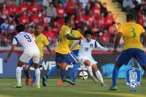 [2015 FIFA U17 월드컵]한국, 장재원 결승골로 브라질 격파 이변…이승우 후반교체