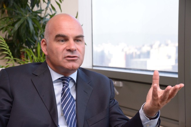 FCA Korea president Pablo Rosso talks to The Korea Herald at his office in Seoul.    Chung Hee-cho/The Korea Herald