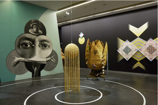 Installation view of Yang Haegue's exhibition in Central Gallery at the UCCA. (UCCA)