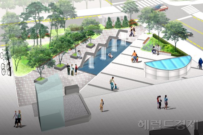 ▲서초구 '반포 고속터미널역 친수공간' 예상도