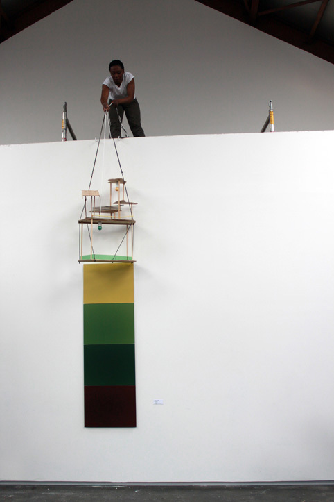 A performance scene as part of the “Tropicology” series by Otobong Nkanga (Artist’s official website)