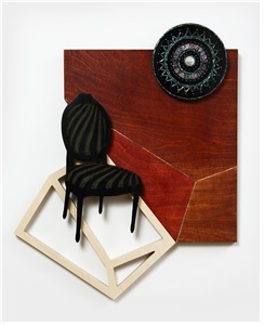 Nevermind, 나무판에 옻칠기
법, 36×46㎝, 2015
[사진제공=여니갤러리]