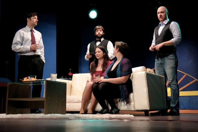 A scene from the Industrial Theater Troupe’s production of Neil Simon’s “Rumors”    Alan Stubbs