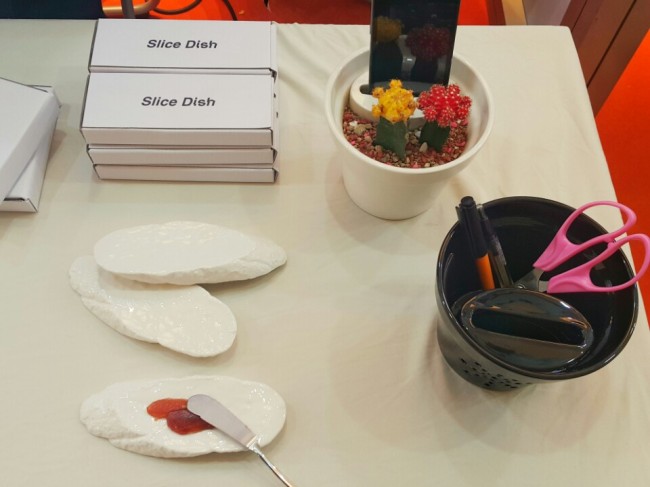 Kitchenware and stationery items made by Verb Design (Sohn Ji-young/The Korea Herald)