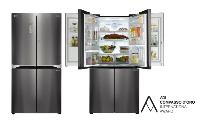 LG RECOGNIZED FOR SUPERIOR DESIGN -- LG Electronics said Thursday its premium fridge Double Magic Space had won the Compasso d’Oro Award, Italy’s highest accolade for design. The company has also won prizes for the high-end fridge at IDEA, iF and Red Dot design awards. (LGE)