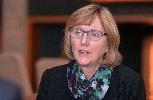 Smith College president Kathleen McCartney.   Lee Sang-sub/The Korea Herald