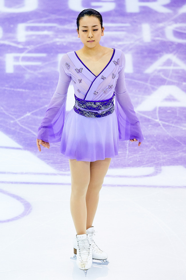 BARCELONA, SPAIN - DECEMBER 12: Mao Asada of Japan performs during the Ladies Free Skating program during day three of the ISU Grand Prix of Figure Skating Final 2015/2016 at Barcelona International Convention Centre on December 12, 2015 in Barcelona, Spain. (Photo by David Aliaga/Penta Press)