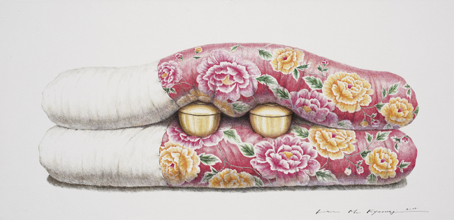 이미경, 나어릴적에201509, 아크릴잉크펜, 50x100㎝, 2015