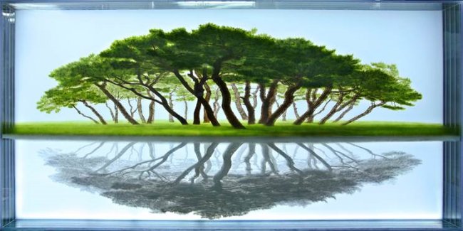 손봉채, Migrants, 폴리카보네이트에 유채, LED, 2015, 184×94㎝  [사진제공=오페라갤러리]