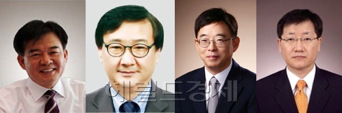 강면욱57) 전 메리츠자산운용 대표, 권재완 AJ인베스트먼트 부사장, 이동익 전 한국투자공사(KIC) 투자운용본부장, 정재호 유진PEF 대표. ［사진=헤럴드경제DB］