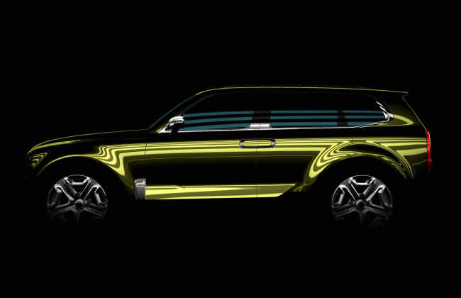 기아차 대형 SUV 콘셉트카 렌더링 이미지