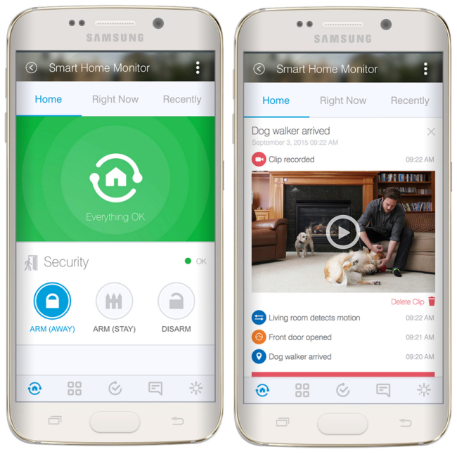 SmartThings’ mobile app for the connected home.