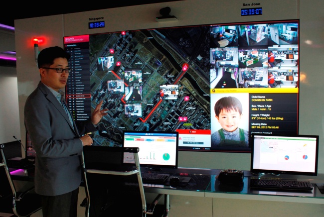 Cisco Korea’s GPS-based location-tracking system is aimed to prevent children from getting lost. (Cisco Korea.)